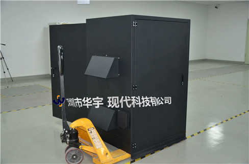 我司21號發(fā)貨浙江，為浙江某公司提供定制款恒溫恒濕戶外投影儀安裝柜(圖1)